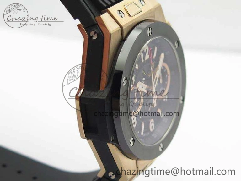 Big Bang Unico 45mm RG 3AF Best Edition Black Dial Ceramic Bezel On Rubber Strap A GoAnywhere 6928