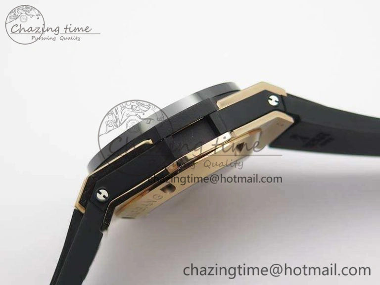 Big Bang Unico 45mm RG 3AF Best Edition Black Dial Ceramic Bezel On Rubber Strap A GoAnywhere 6928