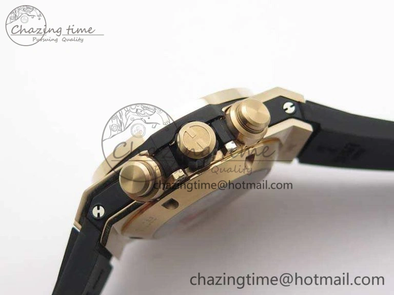 BestValue Big Bang Unico 45mm RG 3AF Best Edition Black Dial On Rubber Strap A 6931