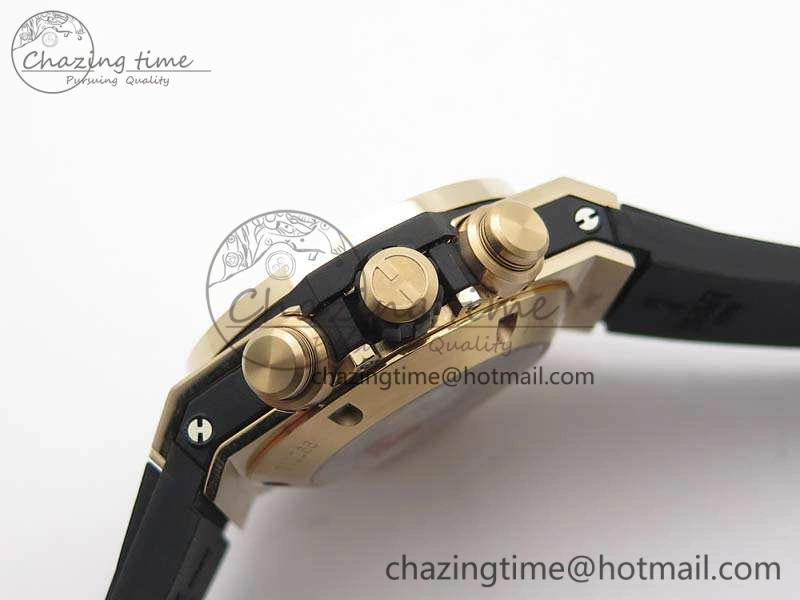 BestValue Big Bang Unico 45mm RG 3AF Best Edition Black Dial On Rubber Strap A 6931