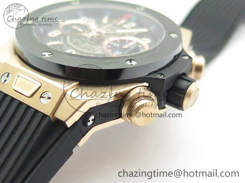 SunProtective Big Bang Unico 45mm RG 3AF Best Edition Gray Dial Ceramic Bezel On Rubber Strap A 6927