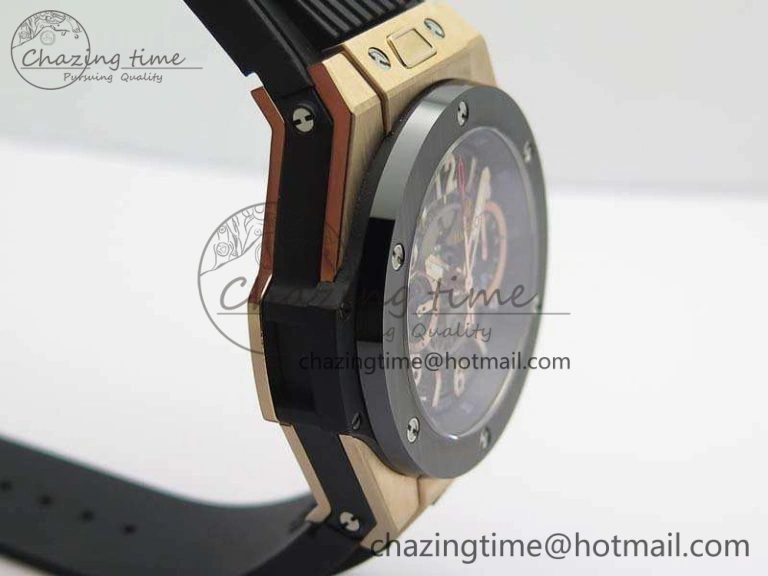 SunProtective Big Bang Unico 45mm RG 3AF Best Edition Gray Dial Ceramic Bezel On Rubber Strap A 6927