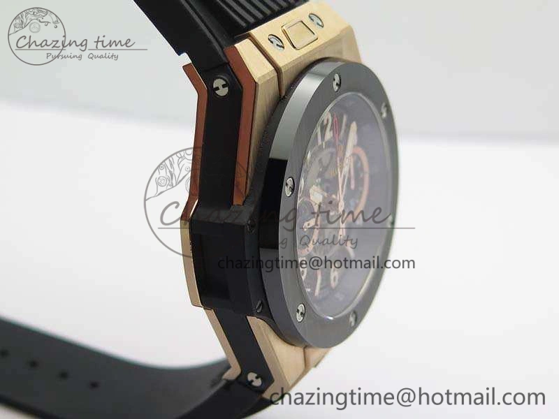 SunProtective Big Bang Unico 45mm RG 3AF Best Edition Gray Dial Ceramic Bezel On Rubber Strap A 6927