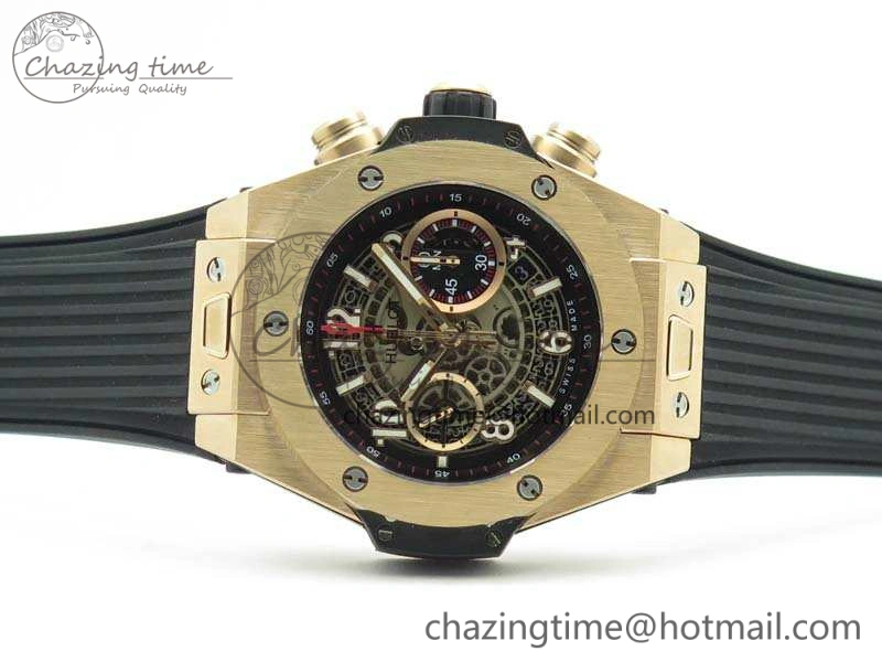 Durable Big Bang Unico 45mm RG 3AF Best Edition Gray Dial On Rubber Strap A 6933
