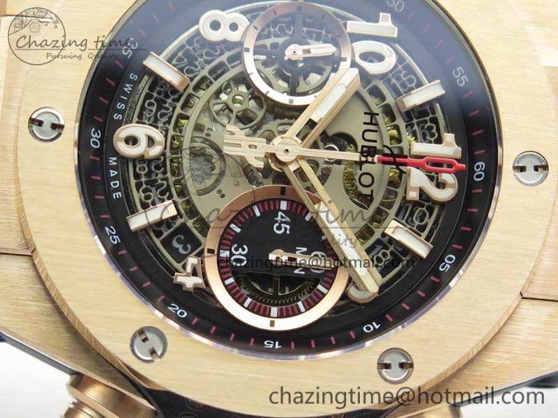 Durable Big Bang Unico 45mm RG 3AF Best Edition Gray Dial On Rubber Strap A 6933