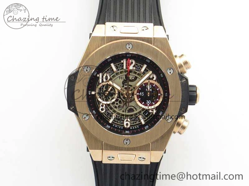 Durable Big Bang Unico 45mm RG 3AF Best Edition Gray Dial On Rubber Strap A 6933