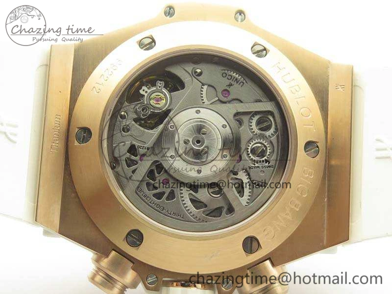 Cozy Big Bang Unico 45mm RG 3AF Best Edition White Dial On Rubber Strap A 6914