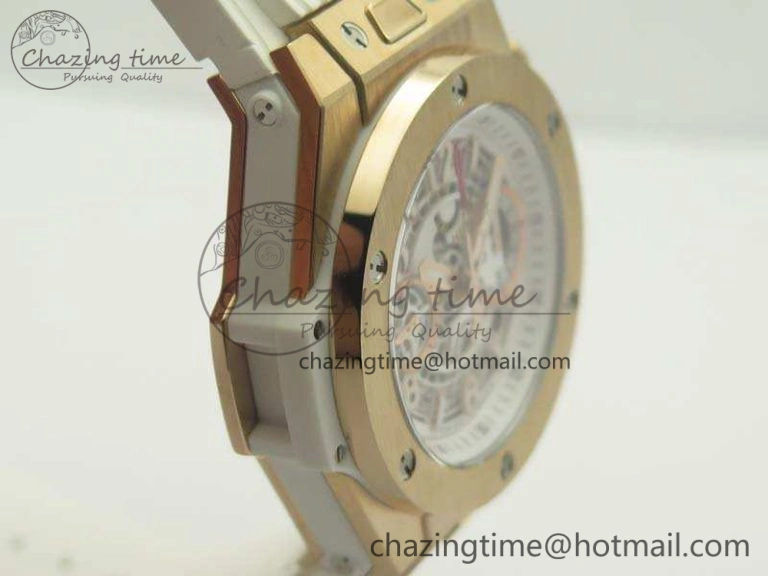 Cozy Big Bang Unico 45mm RG 3AF Best Edition White Dial On Rubber Strap A 6914