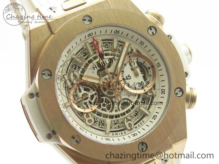 Cozy Big Bang Unico 45mm RG 3AF Best Edition White Dial On Rubber Strap A 6914