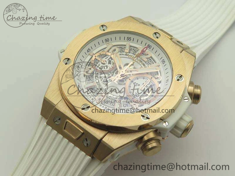 Cozy Big Bang Unico 45mm RG 3AF Best Edition White Dial On Rubber Strap A 6914