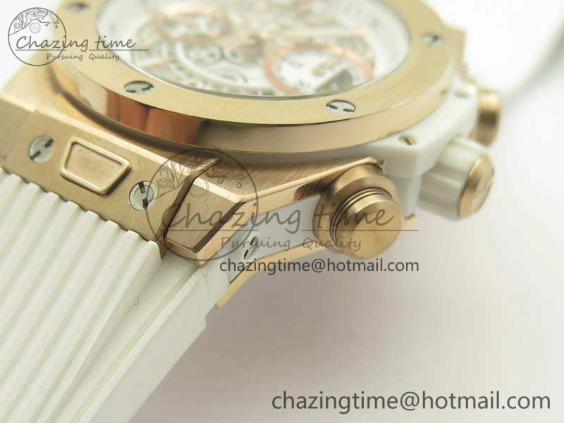 Cozy Big Bang Unico 45mm RG 3AF Best Edition White Dial On Rubber Strap A 6914