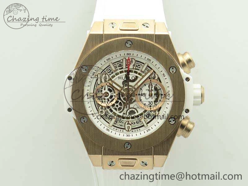 Cozy Big Bang Unico 45mm RG 3AF Best Edition White Dial On Rubber Strap A 6914