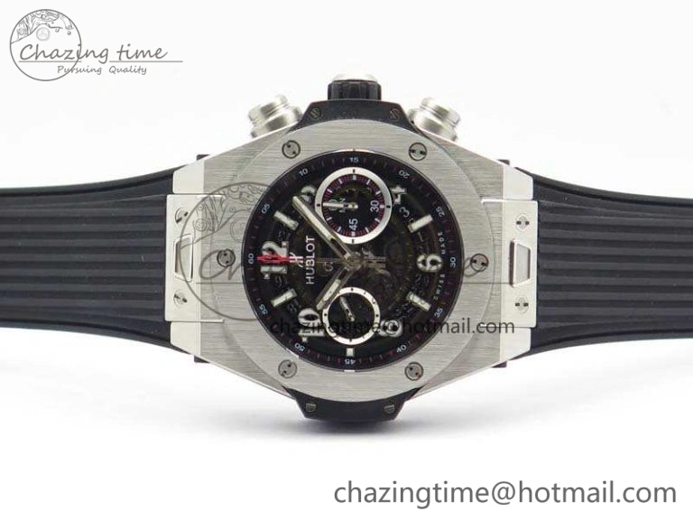 Big Bang Unico 45mm SS 3AF Best Edition Black Dial On Rubber Strap A Practical 6937