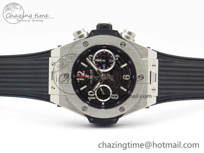 Big Bang Unico 45mm SS 3AF Best Edition Black Dial On Rubber Strap A Practical 6937