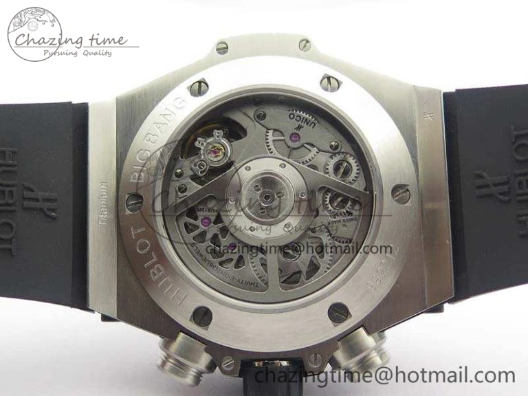 Big Bang Unico 45mm SS 3AF Best Edition Gray Dial Ceramic Bezel On Rubber Strap A Affordable 6934