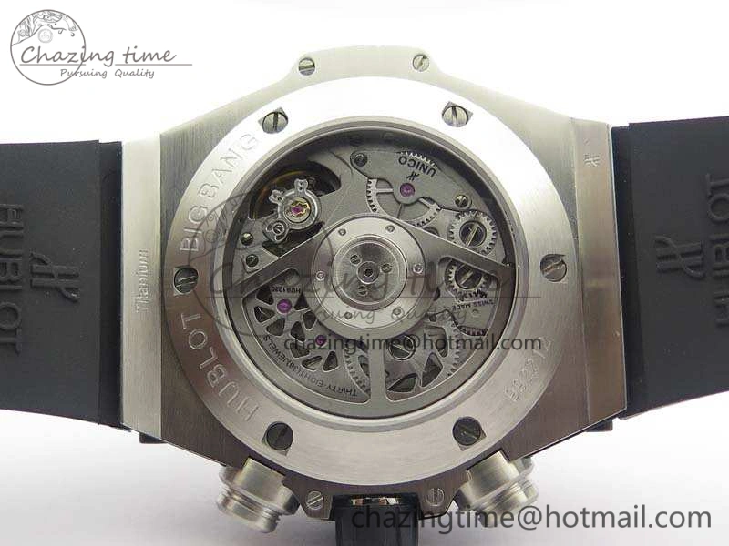 Big Bang Unico 45mm SS 3AF Best Edition Gray Dial Ceramic Bezel On Rubber Strap A Affordable 6934