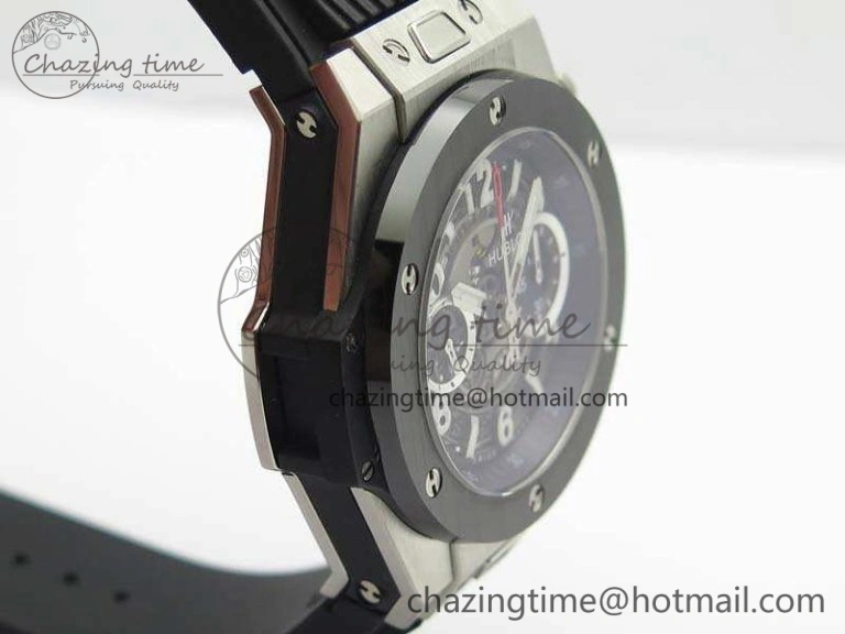 Big Bang Unico 45mm SS 3AF Best Edition Gray Dial Ceramic Bezel On Rubber Strap A Affordable 6934
