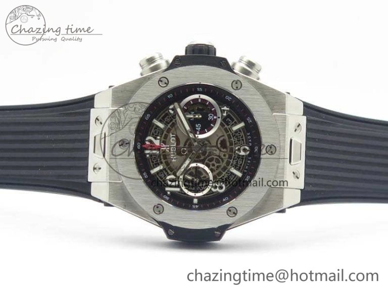 Big Bang Unico 45mm SS 3AF Best Edition Gray Dial On Rubber Strap A Premium 6938