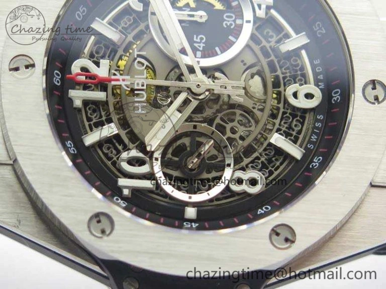 Big Bang Unico 45mm SS 3AF Best Edition Gray Dial On Rubber Strap A Premium 6938