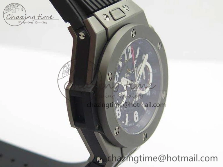 Big Bang Unico 45mm Satin-Polished Steel 3AF Best Edition Black Dial On Rubber Strap A Breathable 6924