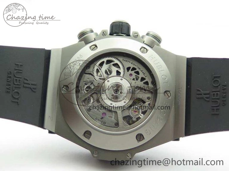 Chic Big Bang Unico 45mm Satin-Polished Steel 3AF Best Edition Gray Dial On Rubber Strap A 6923