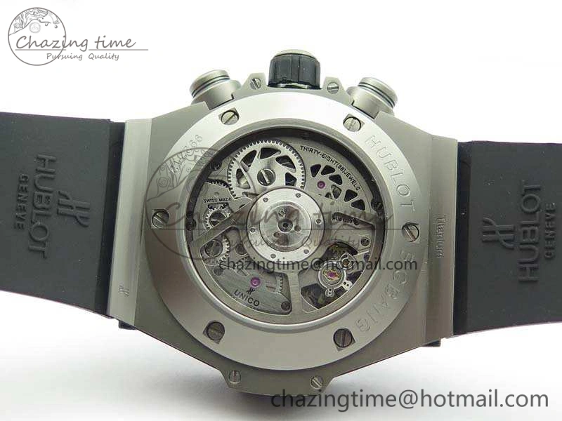 Chic Big Bang Unico 45mm Satin-Polished Steel 3AF Best Edition Gray Dial On Rubber Strap A 6923