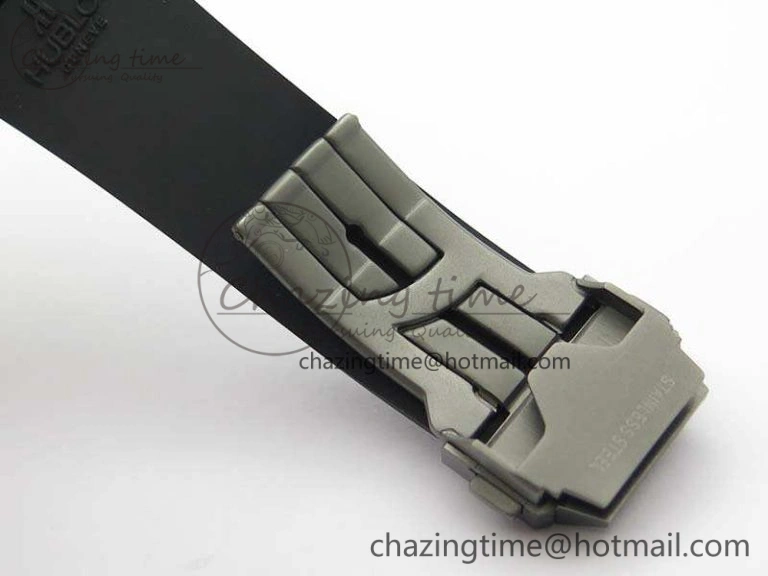 Chic Big Bang Unico 45mm Satin-Polished Steel 3AF Best Edition Gray Dial On Rubber Strap A 6923