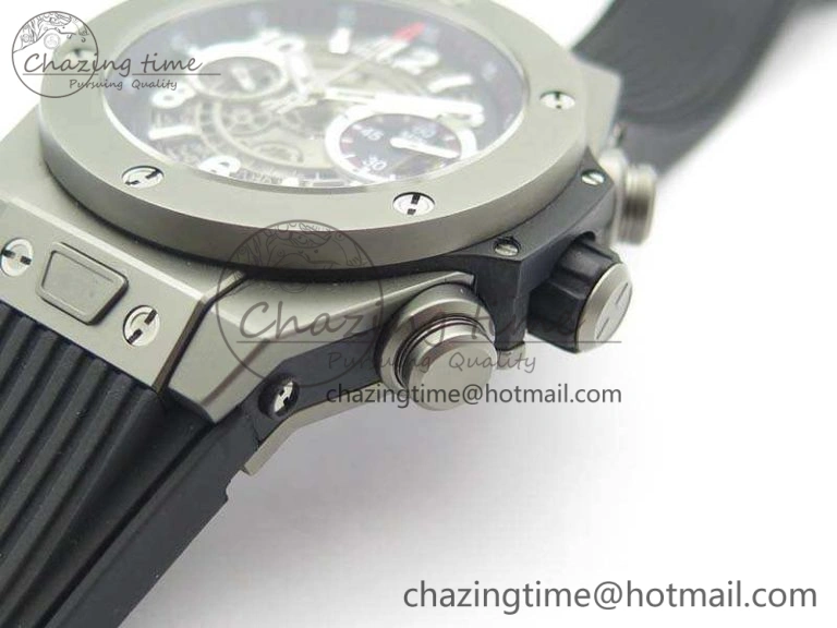 Chic Big Bang Unico 45mm Satin-Polished Steel 3AF Best Edition Gray Dial On Rubber Strap A 6923