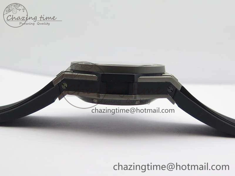 Chic Big Bang Unico 45mm Satin-Polished Steel 3AF Best Edition Gray Dial On Rubber Strap A 6923