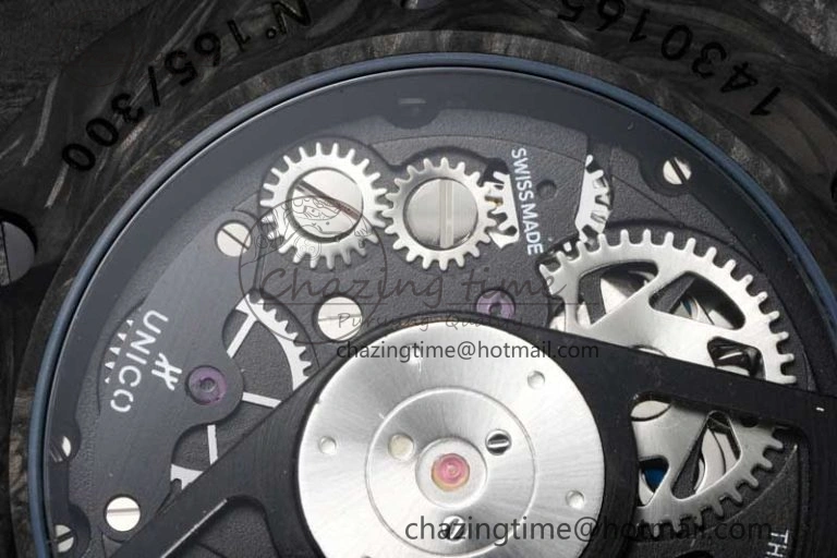 Elegant Big Bang Unico Black Carbon TWF Best Edition Skeleton Dial on Black Rubber Strap A 6764