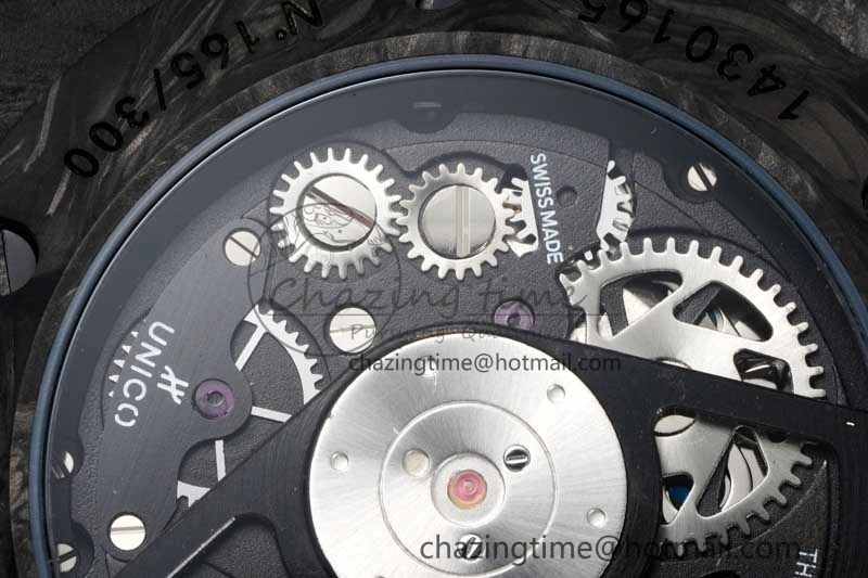 Elegant Big Bang Unico Black Carbon TWF Best Edition Skeleton Dial on Black Rubber Strap A 6764