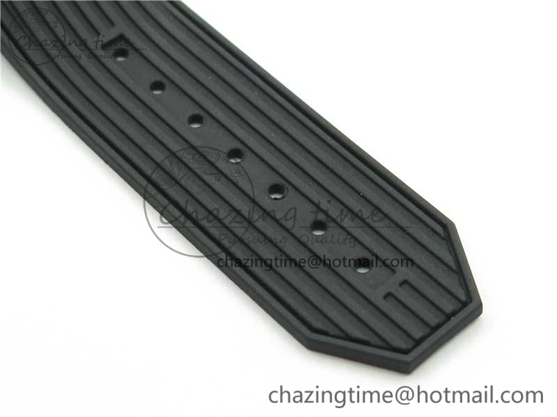 WeatherProof Big Bang Unico Black Ceramic HBF 1:1 Best Edition Black Skeleton Dial on Black Rubber Strap A 6824