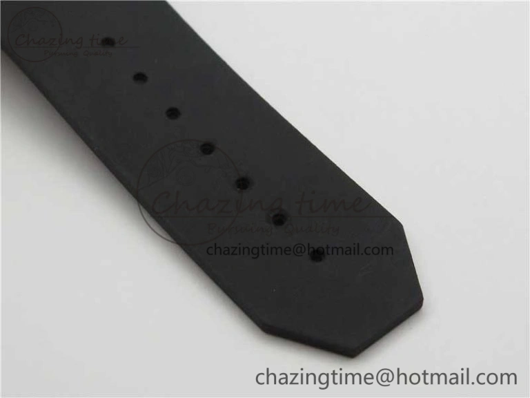 WeatherProof Big Bang Unico Black Ceramic HBF 1:1 Best Edition Black Skeleton Dial on Black Rubber Strap A 6824