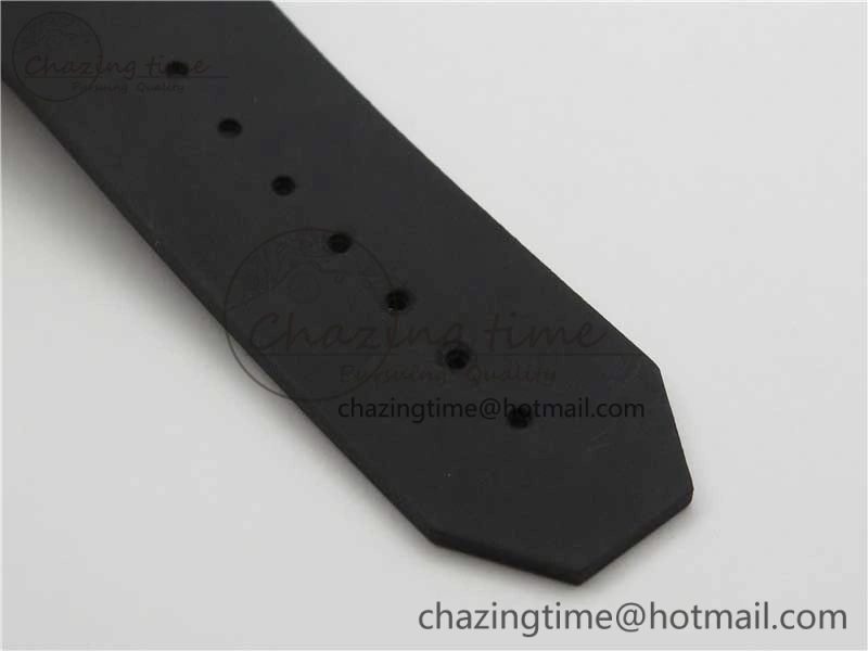 WeatherProof Big Bang Unico Black Ceramic HBF 1:1 Best Edition Black Skeleton Dial on Black Rubber Strap A 6824