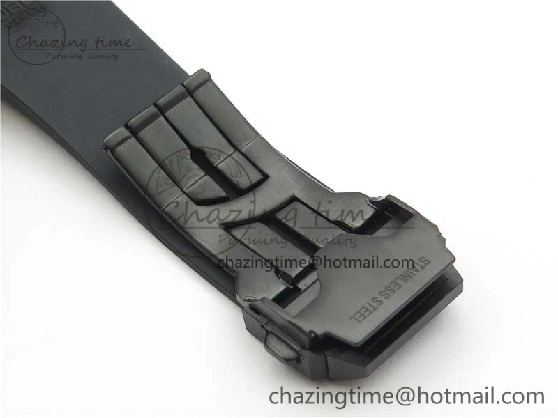WeatherProof Big Bang Unico Black Ceramic HBF 1:1 Best Edition Black Skeleton Dial on Black Rubber Strap A 6824