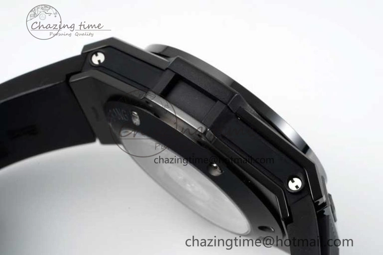 EasyCare Big Bang Unico Black Ceramic ZF 1:1 Best Edition Skeleton Dial on Black Rubber Strap A 6774