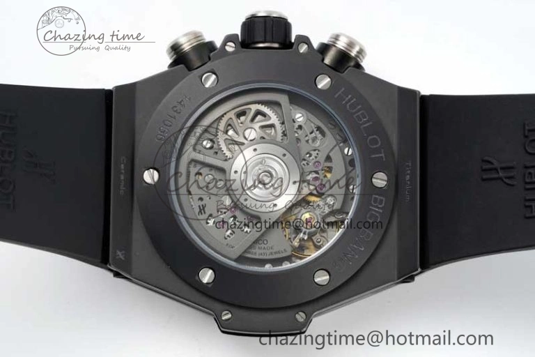 EasyCare Big Bang Unico Black Ceramic ZF 1:1 Best Edition Skeleton Dial on Black Rubber Strap A 6774