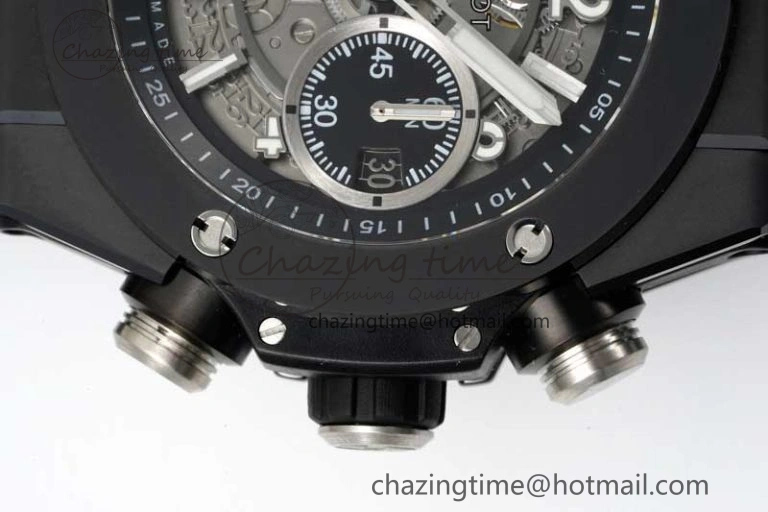 EasyCare Big Bang Unico Black Ceramic ZF 1:1 Best Edition Skeleton Dial on Black Rubber Strap A 6774