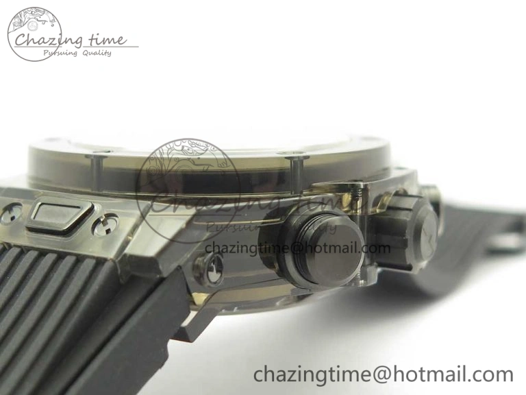 Stylish Big Bang Unico Black Magic Sapphire 45mm OXF Best Edition Black Dial on Black Rubber Strap A 6847
