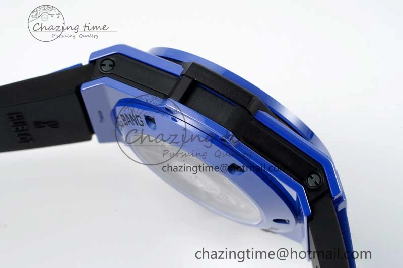 Big Bang Unico Blue Magic Ceramic ZF 1:1 Best Edition Skeleton Dial on Blue Rubber Strap A Modern 6771