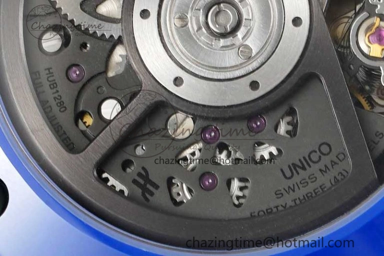 Big Bang Unico Blue Magic Ceramic ZF 1:1 Best Edition Skeleton Dial on Blue Rubber Strap A Modern 6771