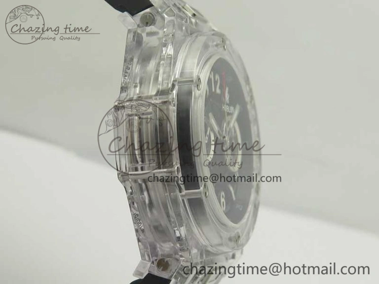 Tailored Big Bang Unico Magic Sapphire 45mm OXF Best Edition Black Dial on Black Rubber Strap A 6880