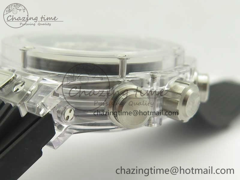 Tailored Big Bang Unico Magic Sapphire 45mm OXF Best Edition Black Dial on Black Rubber Strap A 6880