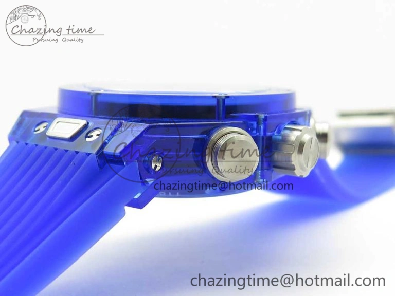 Big Bang Unico Magic Sapphire Blue 45mm OXF Best Edition Skeleton Dial on Blue Rubber Strap A Seasonal 6845
