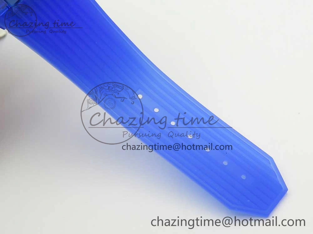 Big Bang Unico Magic Sapphire Blue 45mm OXF Best Edition Skeleton Dial on Blue Rubber Strap A Seasonal 6845