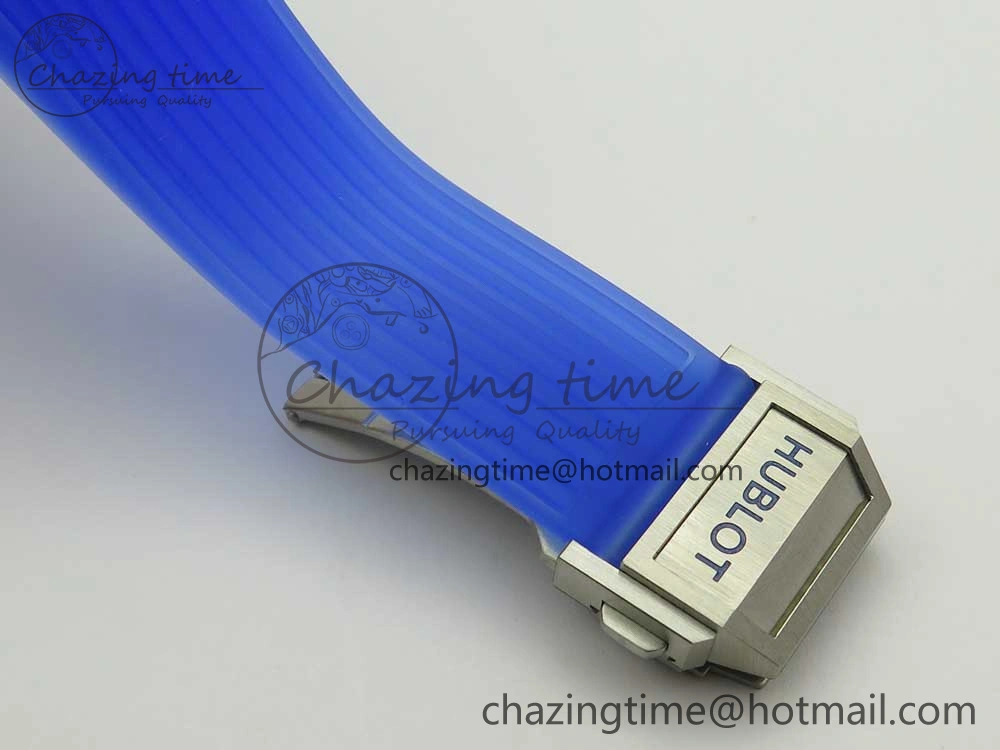 Big Bang Unico Magic Sapphire Blue 45mm OXF Best Edition Skeleton Dial on Blue Rubber Strap A Seasonal 6845