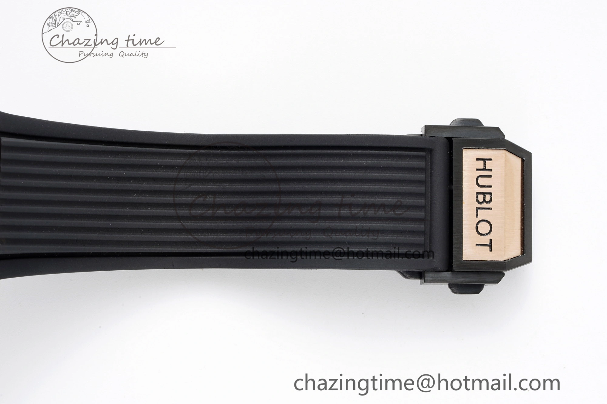 Big Bang Unico RG 45mm BBF 1:1 Best Edition Blue Ceramic Bezel Skeleton Dial on Black Rubber Strap A NewStyle 6757