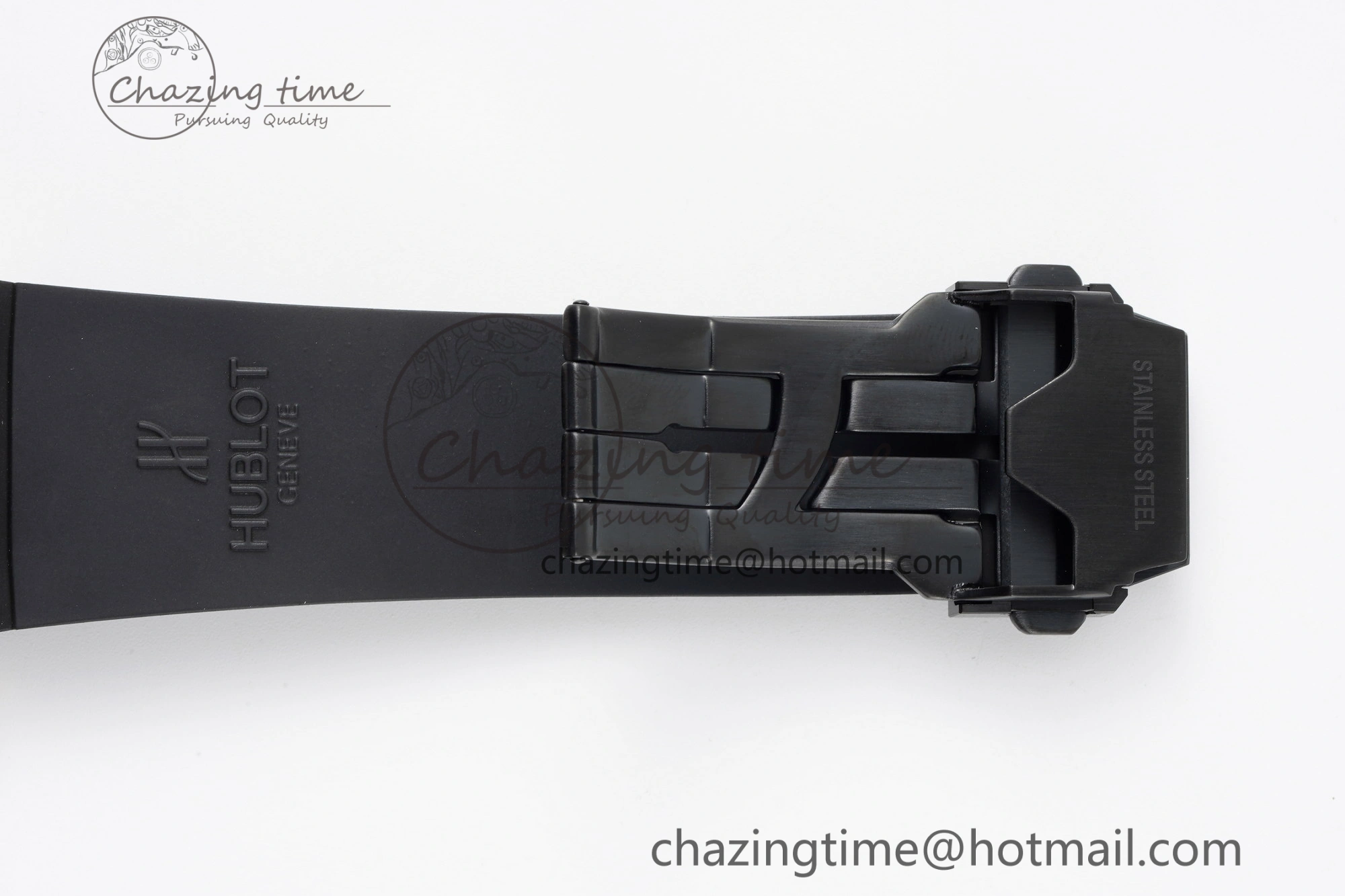 Big Bang Unico RG 45mm BBF 1:1 Best Edition Blue Ceramic Bezel Skeleton Dial on Black Rubber Strap A NewStyle 6757