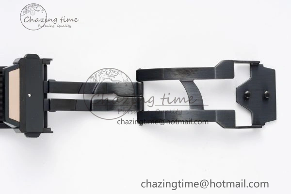 Big Bang Unico RG 45mm BBF 1:1 Best Edition Blue Ceramic Bezel Skeleton Dial on Black Rubber Strap A NewStyle 6757