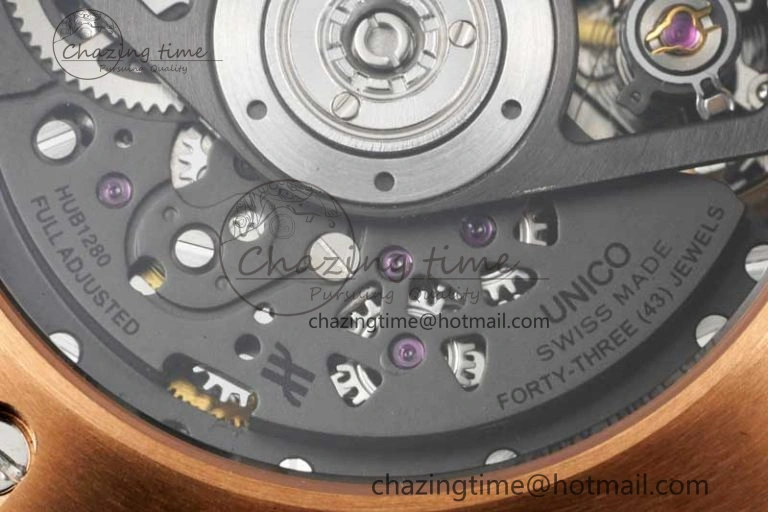 Vibrant Big Bang Unico Rainbow King RG 45mm ZF 1:1 Best Edition on Rainbow Gummy Strap A 6775